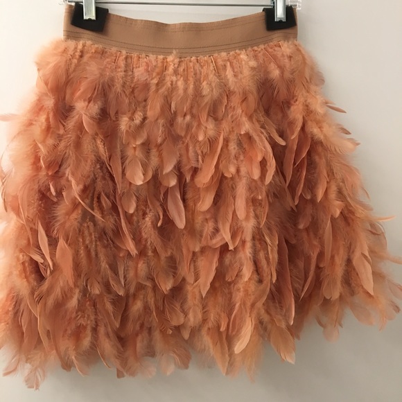 Alice and olivia feather skirt Clearance